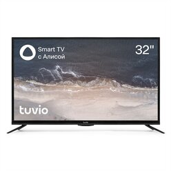 32” Телевизор tuvio Full HD DLED на платформе Яндекс.ТВ, черный.