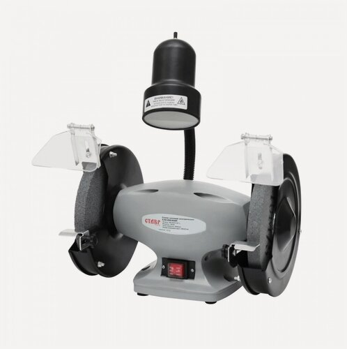 Изображение товара Станок заточной ставр СЗЭ-200/450П, электрический, универсальный, с упором, серый