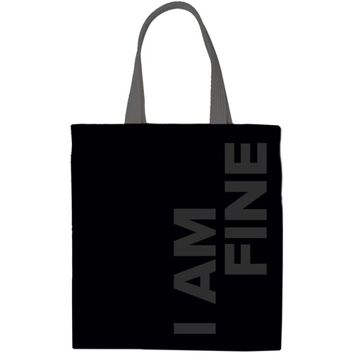 фото Сумка шоппер meshu, фактура тиснение, черный, мультиколор