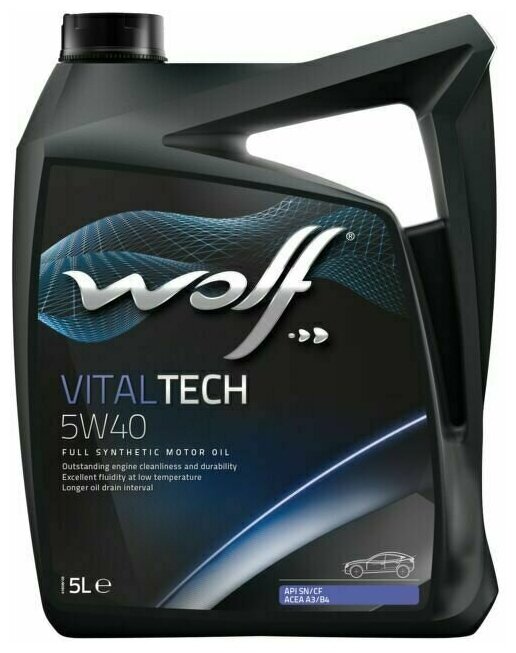 "Масло моторное, WOLF VITALTECH 5W40, 5 л"