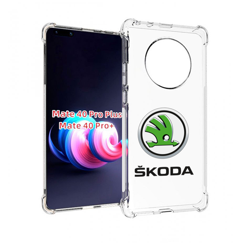 Чехол MyPads skoda-шкода-4 мужской для Huawei Mate 40 Pro+ Plus задняя-панель-накладка-бампер
