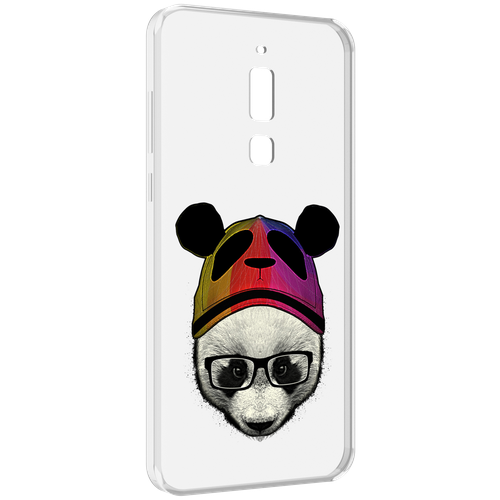 Чехол MyPads Панда в шапке для Meizu M6T задняя-панель-накладка-бампер чехол mypads панда портрет для meizu m6t задняя панель накладка бампер