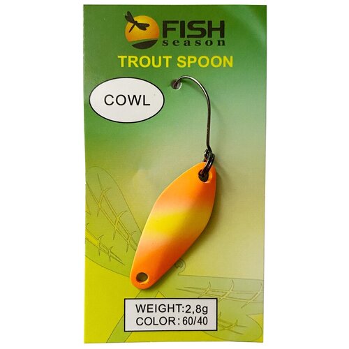 фото Блесна форелевая fish season cowl, 2.8g , цвет-40 , 1шт/уп