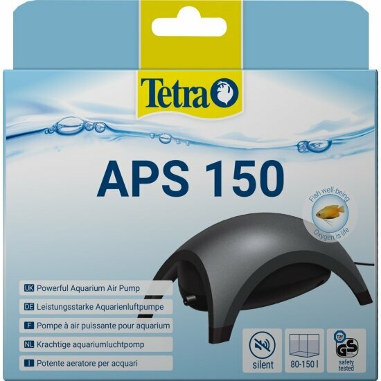 Компрессор Tetra APS 150 для аквариумов 80-150л, черный