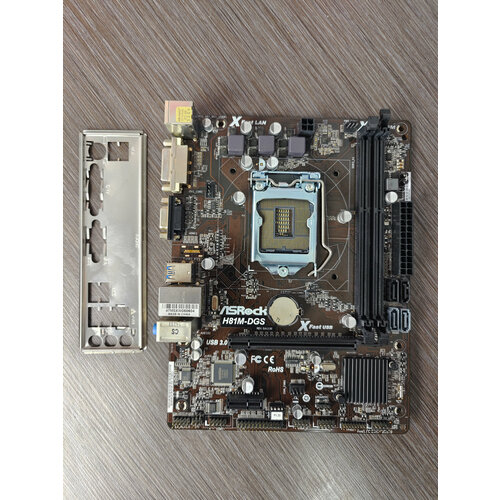 Материнская плата ASRock H81M-DGS rev 20 4000₽