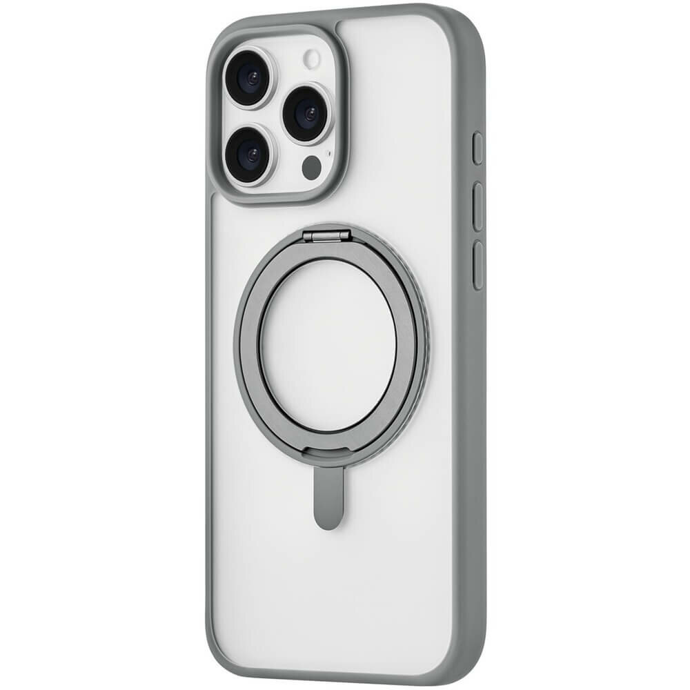Чехол uBear Сlip 360 Mag Case для iPhone 16 Pro Max серый — фото 1
