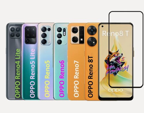 Изображение товара Защитное стекло для OPPO Reno 8T / Reno 7 / Reno 6 / Reno 5 ( оппо Рено 8Т / Рено 7/ Рено 6 / Рено 5 ) Premium Glass Full Glue