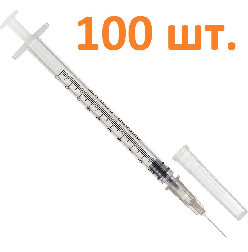 Шприц инсулиновый INEKTA 1 мл с иглой 27G х 1204013 мм 100 шт