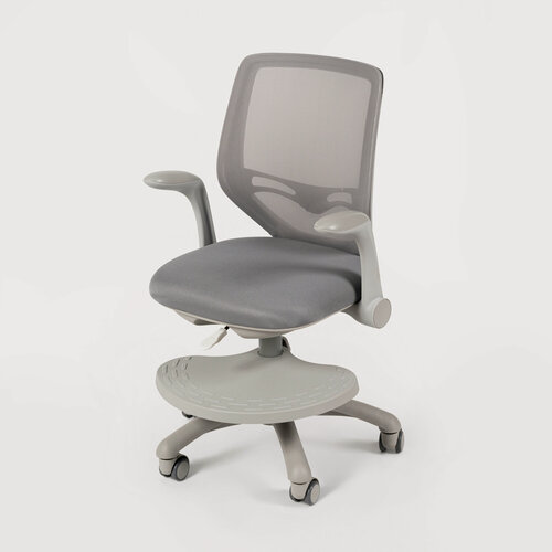 Изображение товара Детское кресло компьютерное анатомическое LOTT M3 облегченное с регулировкой высоты, цвет серый - подарок доп. чехлы