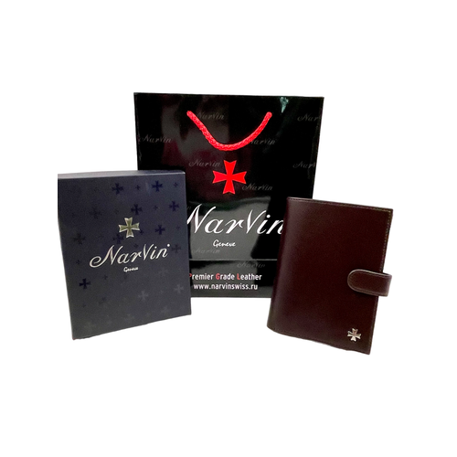 Обложка для автодокументов NARVIN коричневый 14440₽