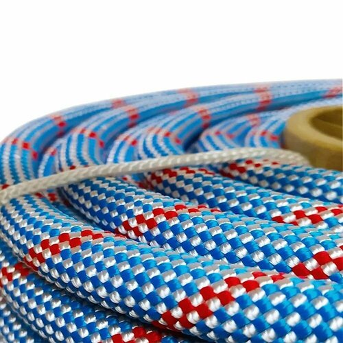 Веревка альпинистская FORTIS-Static 10 мм (60 метров), высокопрочная, страховочная, статическая, полиамидная, с сердечником, 48 прядная