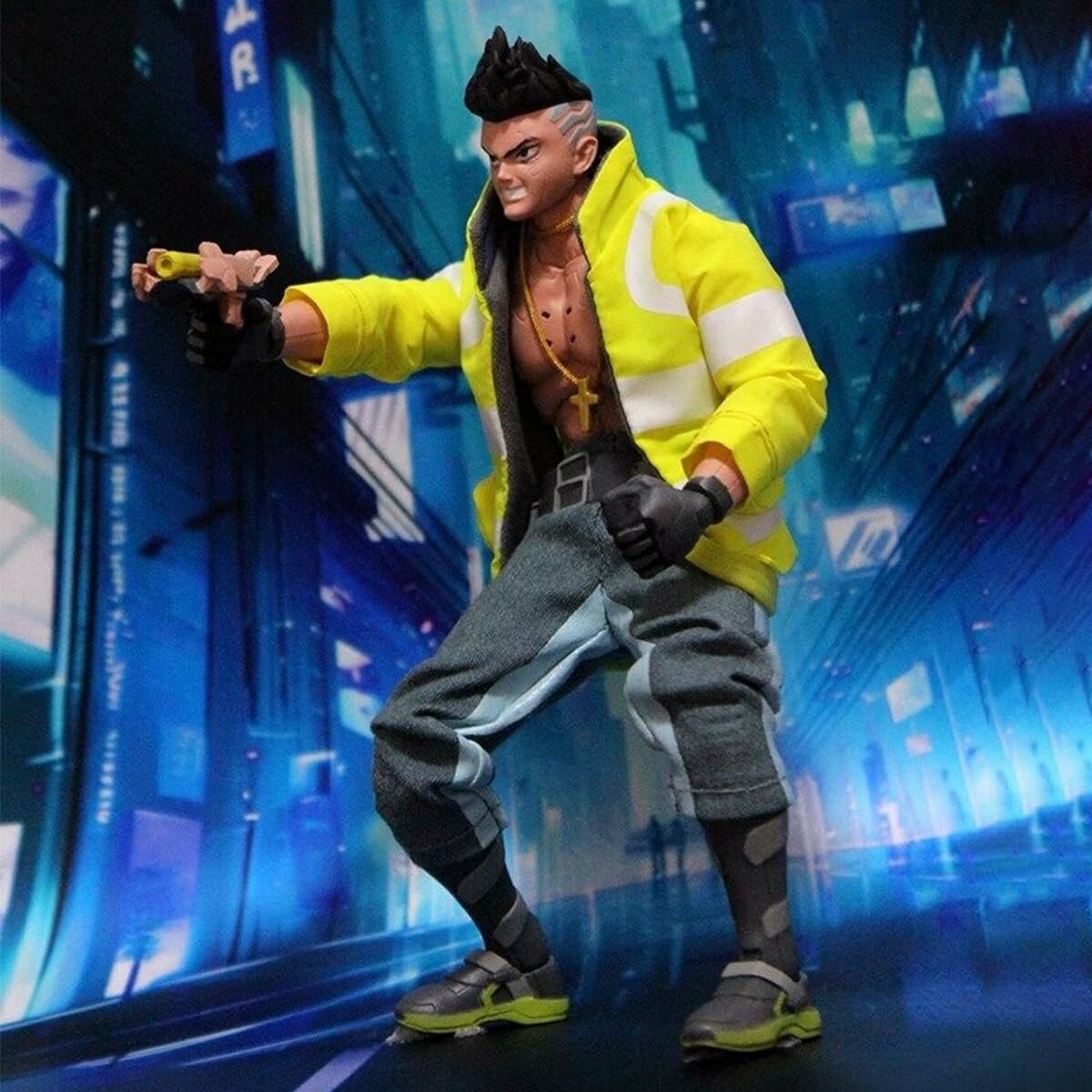 Фигурка Jada Toys Cyberpunk 2077 David 1/12 Action Figure, Pre-Painted Finished Product