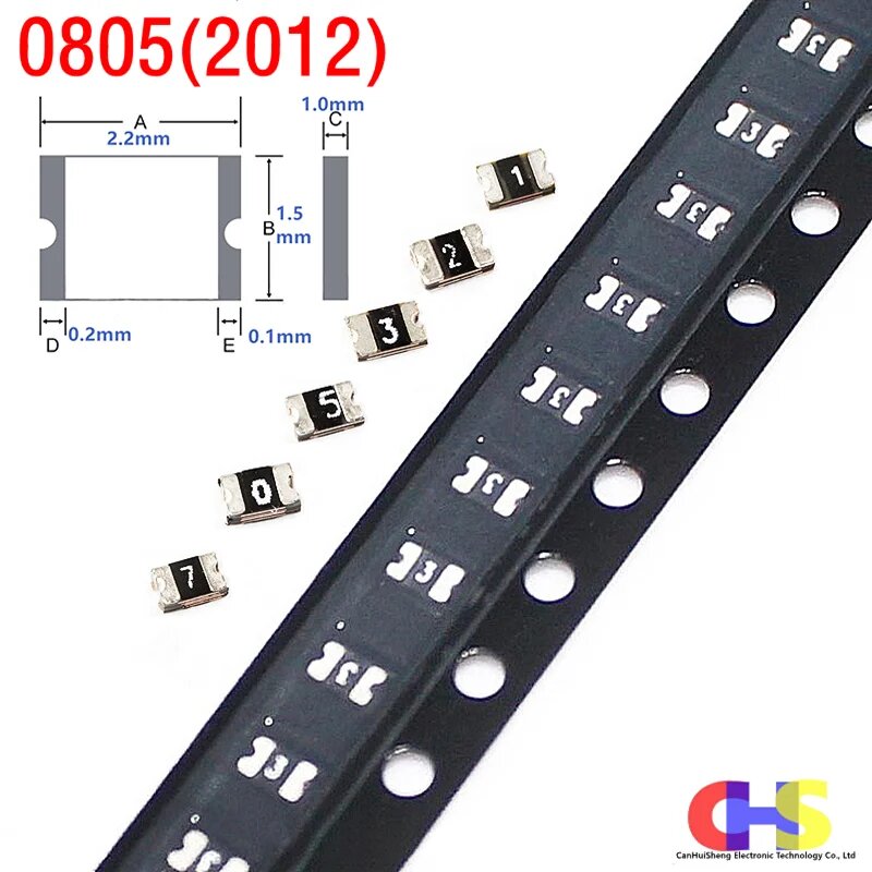 50 шт. Самовосстанавливающиеся предохранители 0805 SMD NoEnName_Null, 0805-0.05A 50MA