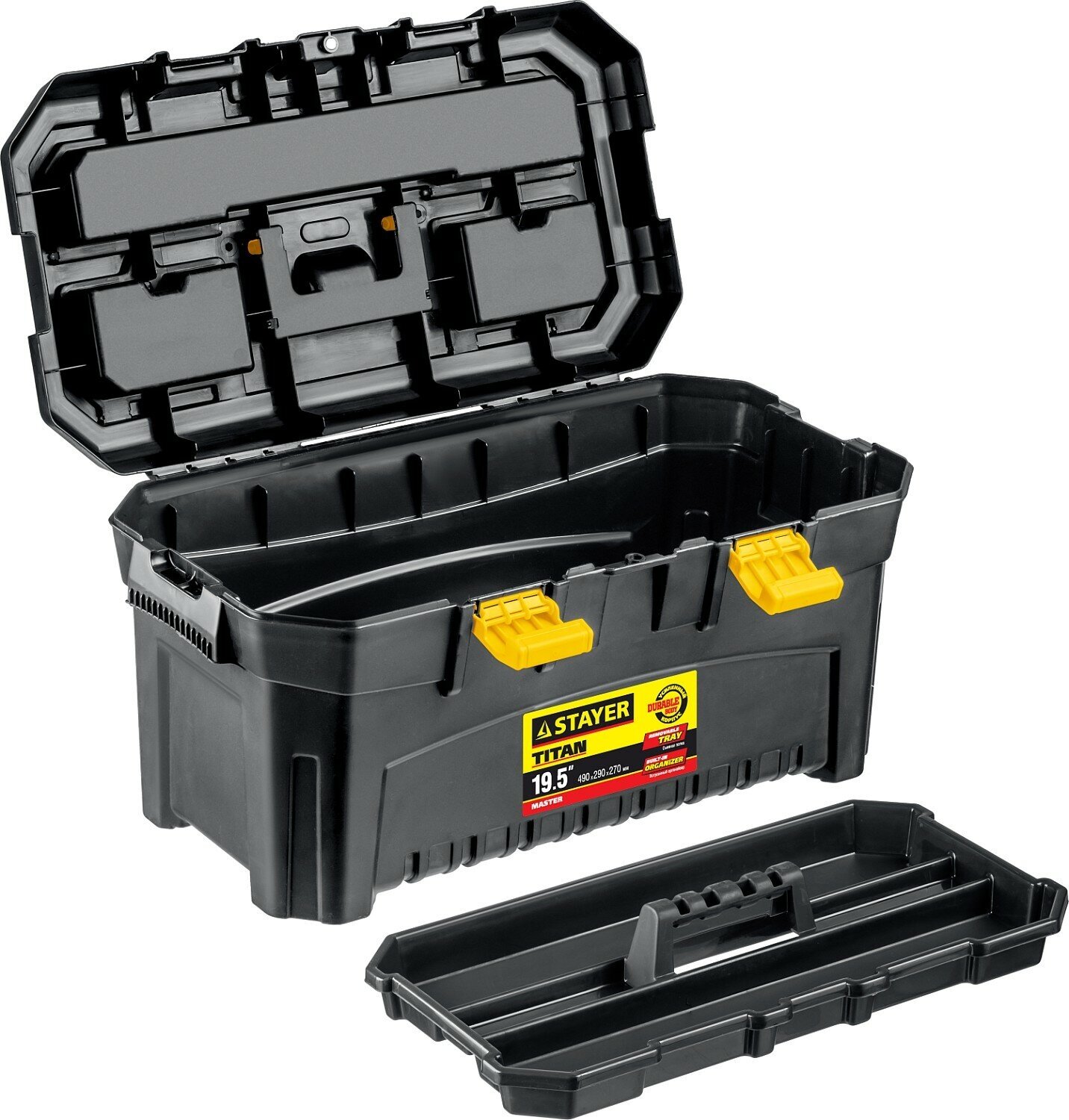 Ящик для инструмента "TITAN-19" пластиковый, STAYER — фото 1