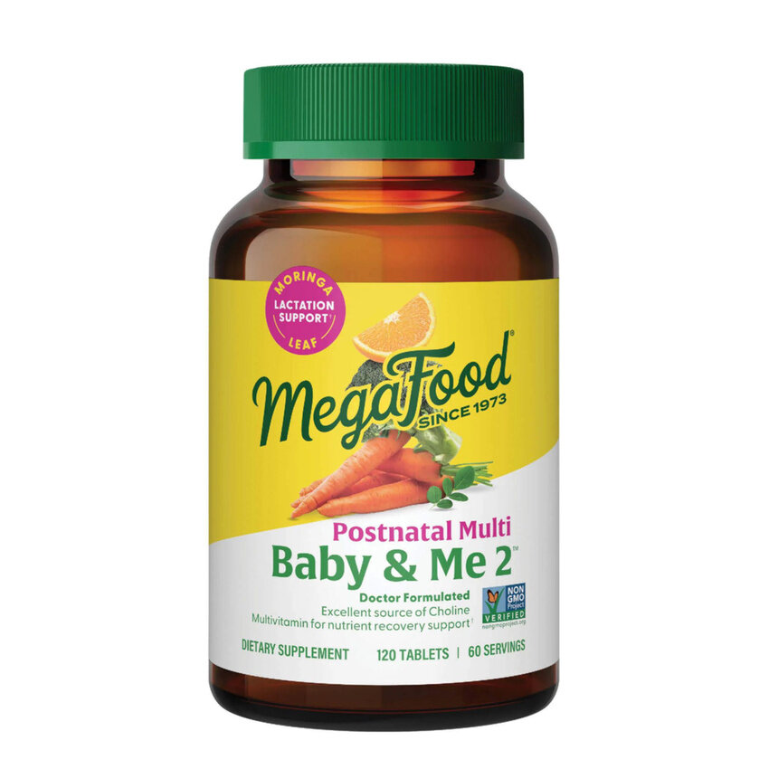 MegaFood Baby  Me 2 Postnatal мультивитамины для послеродового периода 120 таблеток