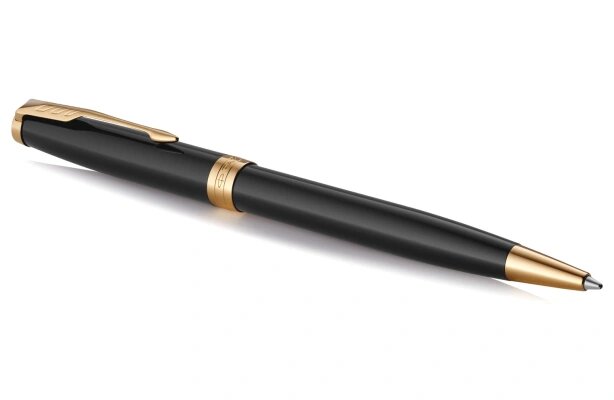Шариковая ручка поворотная Parker Sonnet Core K530 LaqBlack GT черный M 1931497 - фото №1