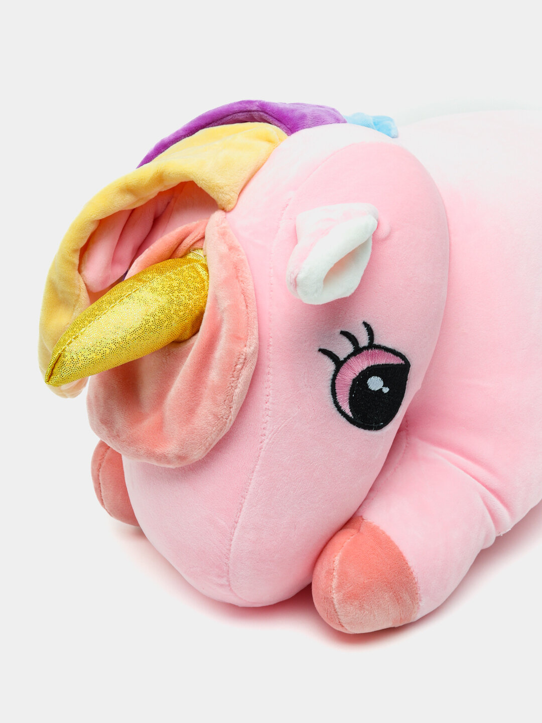 Игрушка подушка + мягчайший плед, 16 видов, Единорог розовый — фото 1