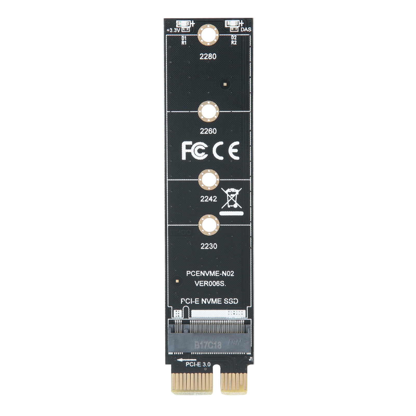 PCIE to M.2 NVME адаптер с радиатором для расширения и установки жесткого диска