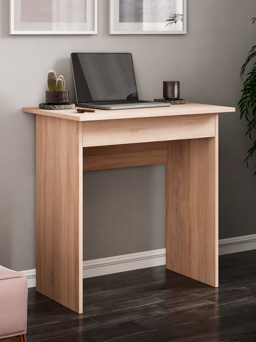 Стол MFMaster Uno-2, письменный, с ящиком, ЛДСП, дуб сонома, 71х47х73см