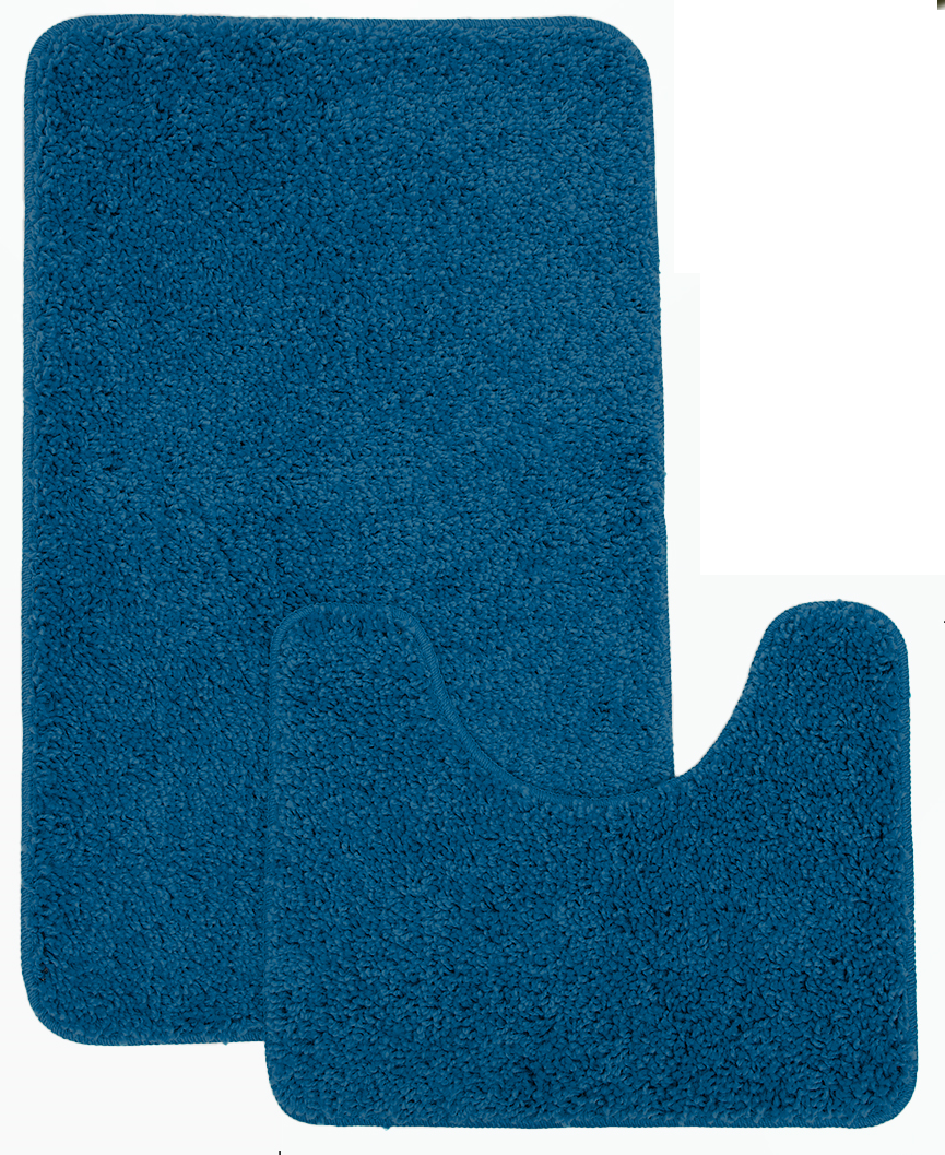 Комплект ковриков для ванной Domville полипропилен 50x80 + 50x40 темно-синий BM-S2-LB