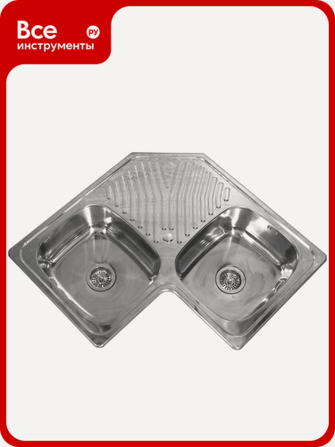 Изображение товара Мойка угловая с сифоном ЦС 830х830х200 мм D83838