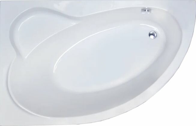 Акриловая ванна Royal Bath Alpine RB 819102 L без опоры 170x100 см угловая левая пристенная белая асимметричная с сиденьем