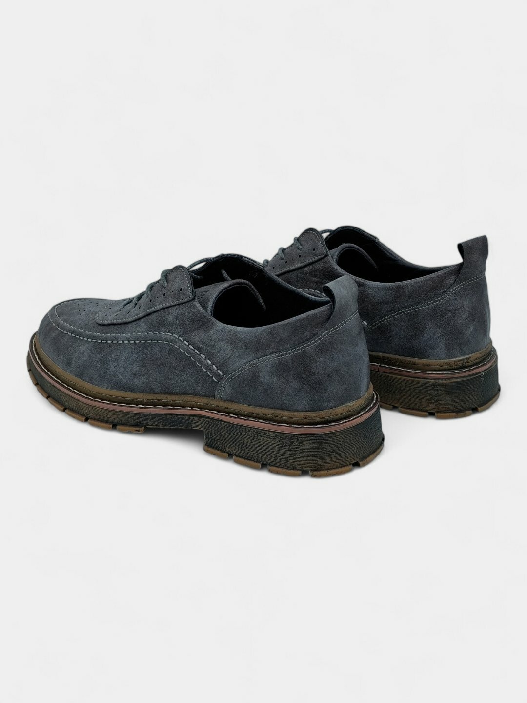 Лоферы  Туфли мужские Solid Step, из экокожи, водонепроницаемые, размер 38 39 40 41 42 43, бордовый, коричневый, черный, серебряный, красный, оранжевый, серый — фото 1