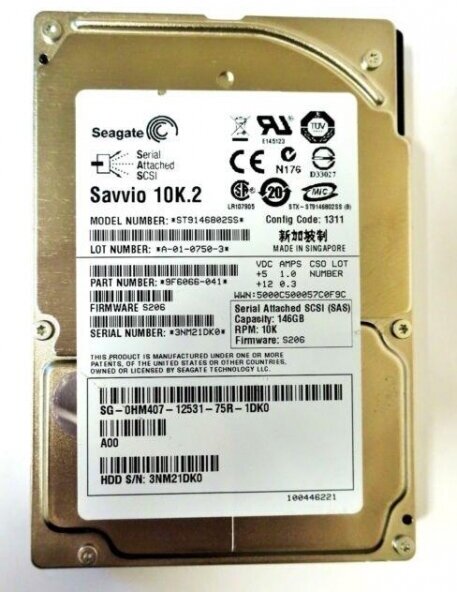 Жесткий диск HP 445964-001 146Gb SAS 2,5" HDD