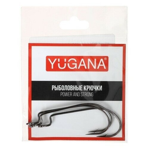 фото Крючки офсетные o'shaughnessy worm no.4, 3 шт в упаковке, 1 набор yugana