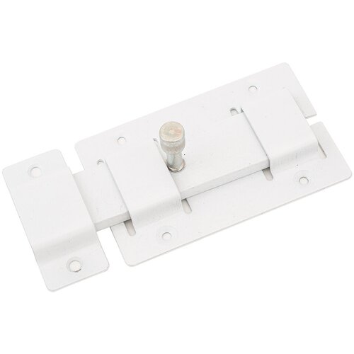 Засов дверной плоский Секрет ЗД-02, белый