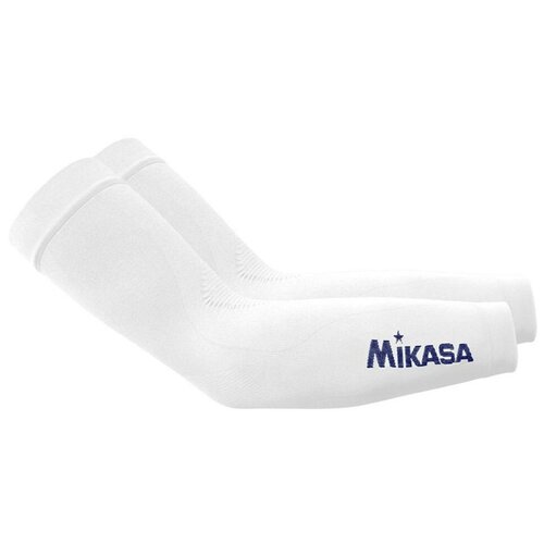Нарукавники волейбольные компрессионные MIKASA, арт. MT430-022-E, р.Extra, полиамид, эластан, белый