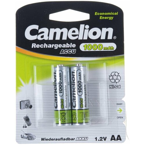 Camelion Аккумуляторы блистер 2 шт. AA-1000mAh (Батарейки/Аккумуляторы)