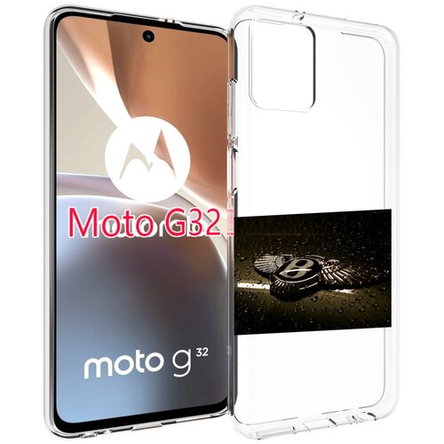 Чехол MyPads бентли bentley 2 мужской для Motorola Moto G32 задняя-панель-накладка-бампер