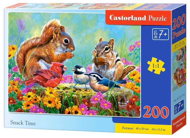 Puzzle-200 Время перекуса Castorland - фото №1