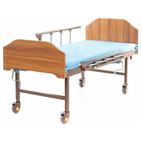 Кровать MET BLY 0450 T Restaut (16495) с функцией переворота 195х90 см 1 секция нагрузка до 200 кг, коричневая