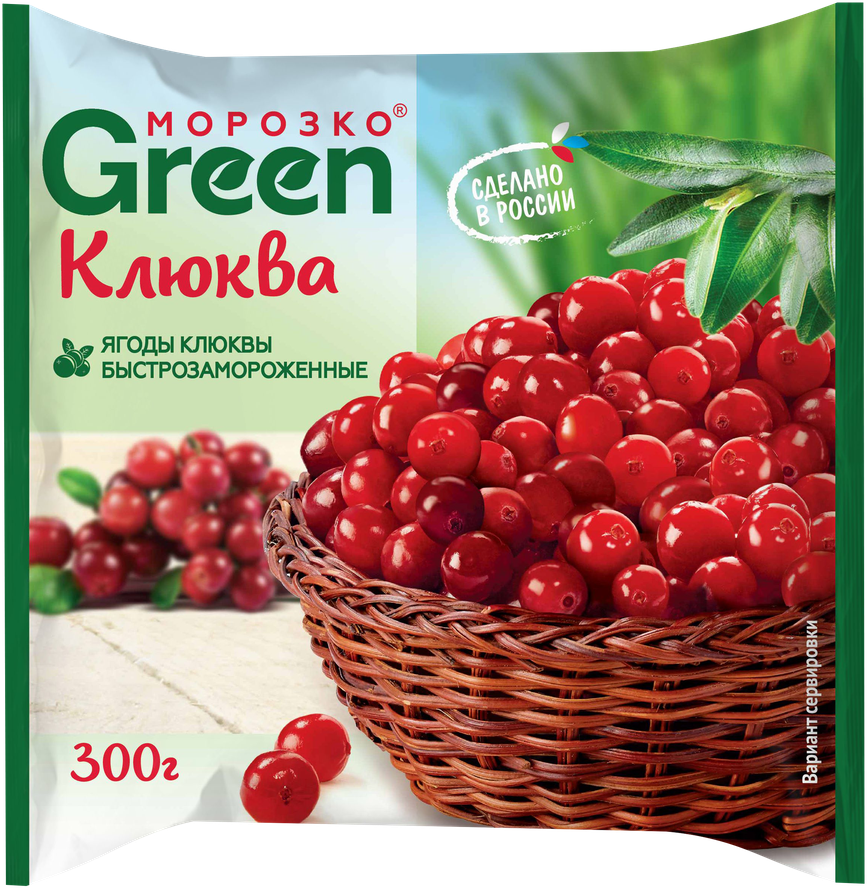 Клюква замороженная морозко GREEN