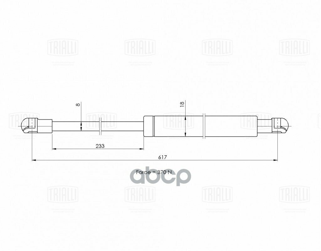 Амортизатор Кр. Багажника Opel Mokka (13-) Trialli арт. GS 2117