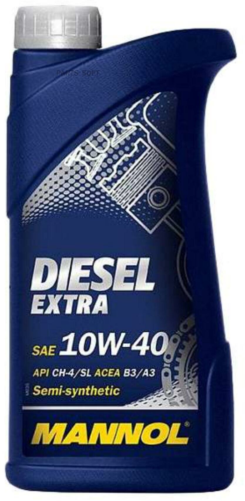 MANNOL 1105 Масло моторное MANNOL Diesel Extra 10W-40 полусинтетическое 1 л 1105