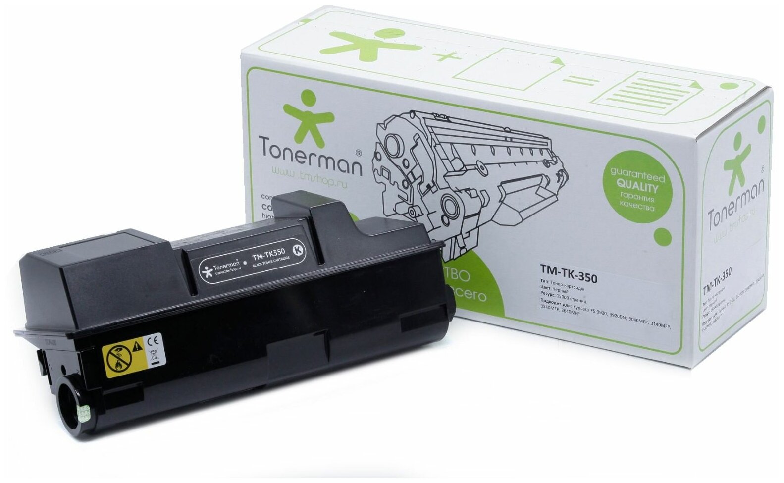 Картридж Tonerman TK-350 для Kyocera Mita FS 3920, 3920DN, 3040MFP, 3140MFP, 3540MFP, 3640MFP