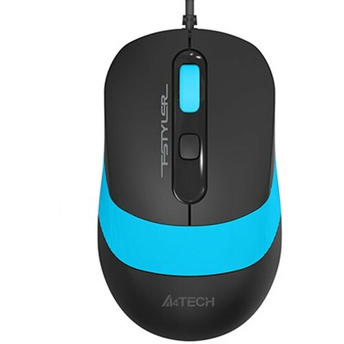 Мышь A4Tech Fstyler FM10 черный/синий оптическая (1600dpi) USB (4but) мышь a4tech fstyler fm10 черный серый