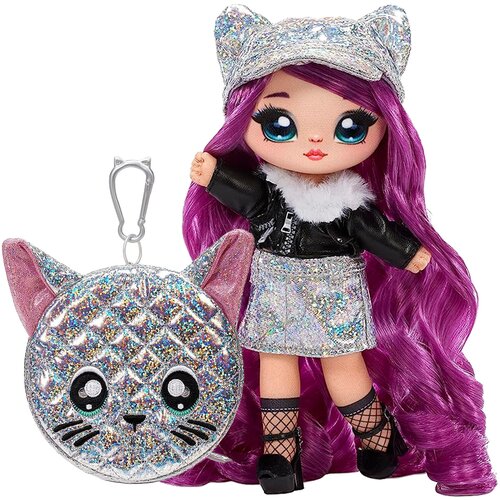 Мягкая текстильная кукла Na Na Na Surprise Glam серия 1 Chrissy Diamond 19 см + сумочка 575139 наборы для творчества гламурная сумочка