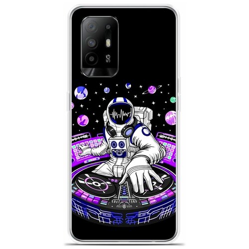 Силиконовый чехол на OPPO Reno5 Z Астронавт 6 / для Оппо Рено5 З