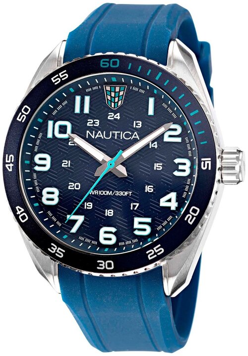 Наручные часы NAUTICA, серебряный, черный