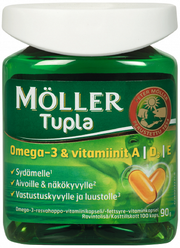 Рыбий жир Омега-3 Moller Tupla Omega-3 из Норвегии в капсулах (100шт)