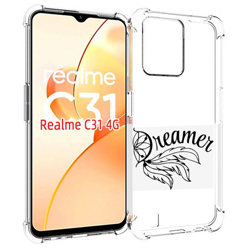 Чехол MyPads мечтадел для OPPO Realme C31 задняя-панель-накладка-бампер