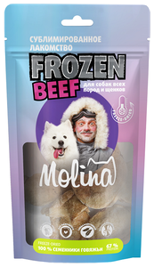 Фото Лакомство для собак Molina Frozen Beef с говяжьими семенниками