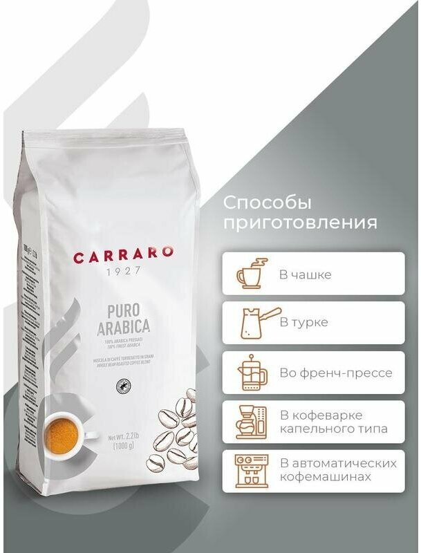 Кофе в зернах Carraro Caffe Carraro - фото №5