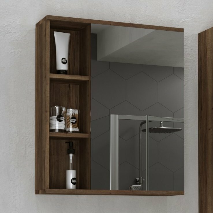 фото Зеркало-шкаф Grossman Форта 60 темный дуб, универсальный