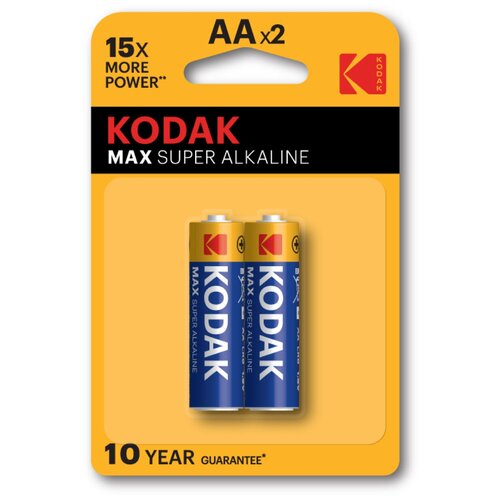 Батарейки Kodak LR6-2BL MAX SUPER Alkaline [KAA-2] батарея kodak lr6 2bl max super aax2