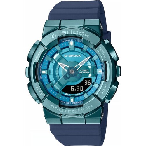 Наручные часы CASIO G-Shock GM-S110LB-2A, бирюзовый, голубой casio g shock gm s110lb 2a